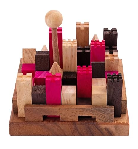 Engelhart – 350150- Die Festung Holz-Denkspiel Schwierigkeitsgrad schwer – 11 Teile – 13 Kombinationen – ab 10 Jahren – umweltfreundlich Engelhart – 350150- Die Festung Holz-Denkspiel Schwierigkeitsgrad schwer – 11 Teile – 13 Kombinationen – ab 10 Jahren – umweltfreundlich von Engelhart