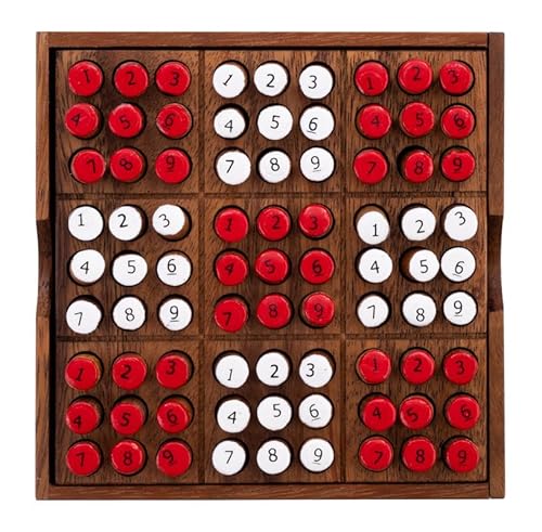 Engelhart – 350230- Sudoku aus Holz in Einer Box – Holz-Denkspiel – Zahlenspiel – Denkspiel – 1 Spieler – 14 x 14 cm Engelhart – 350230- Sudoku aus Holz in Einer Box – Holz-Denkspiel – Zahlenspiel – Denkspiel – 1 Spieler – 14 x 14 cm von Engelhart