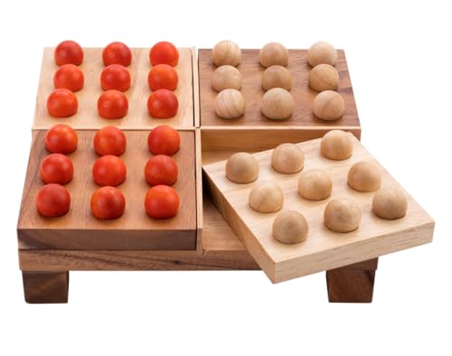 Engelhart – 350250- Quinto aus Holz – schwedisches Holzspiel für 2 Spieler – Strategiespiel – Brettspiel – 20,5 x 20,5 x 5 cm Engelhart – 350250- Quinto aus Holz – schwedisches Holzspiel für 2 Spieler – Strategiespiel – Brettspiel – 20,5 x 20,5 x 5 cm von Engelhart