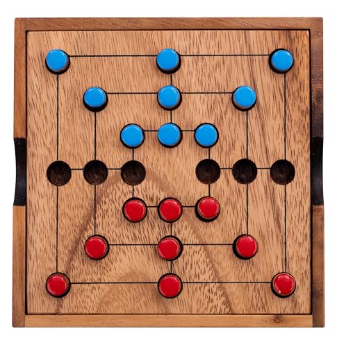 Engelhart – 350270- Marelle aus Holz – Mühlespiel – Nine Men Morris – ökologisches Gesellschaftsspiel – Reisespiel – 13.8 x 13,8 x 3 cm – 2 Spieler Engelhart – 350270- Marelle aus Holz – Mühlespiel – Nine Men Morris – ökologisches Gesellschaftsspiel – Reisespiel – 13.8 x 13,8 x 3 cm – 2 Spieler von Engelhart