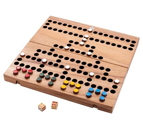 Engelhart – 350340- Holzspiel La Barricade – einfaches Strategiespiel – Familienspiel aus Holz – 2-4 Spieler – ab 6 Jahren – 14,5 x 39 x 3.2 cm von Engelhart