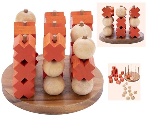 Engelhart - 350420 - Tic Tac Toe - 3D - Tic Tac Toe Spiel aus Holz - Logikspiel - Ökologisches Gesellschaftsspiel - 2 Spieler - Familien-Spiel - Holzbox - Größe L Engelhart - 350420 - Tic Tac Toe - 3D - Tic Tac Toe Spiel aus Holz - Logikspiel - Ökologisches Gesellschaftsspiel - 2 Spieler - Familien-Spiel - Holzbox - Größe L von Engelhart