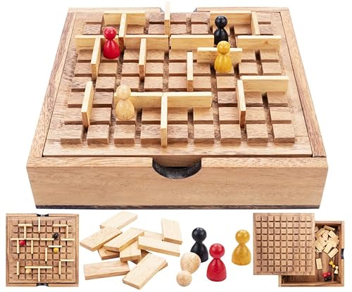 Engelhart - 350450 - Das Korridor-Spiel - Strategiespiel - Ökologische Holzbox - 2-4 Spieler - ab 6 Jahren Engelhart - 350450 - Das Korridor-Spiel - Strategiespiel - Ökologische Holzbox - 2-4 Spieler - ab 6 Jahren von Engelhart