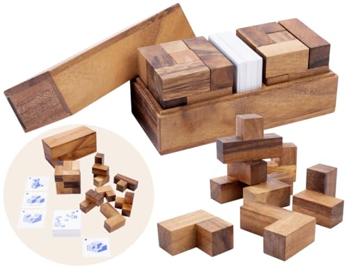 Engelhart - 350460 - Doppelsoma-Würfel - 3D-Holzpuzzle-Würfel - Schwierigkeitsgrad: schwer - 2 Holzwürfel - Formenblätter - Ökologische Holzbox - 2 Spieler - ab 6 Jahren Engelhart - 350460 - Doppelsoma-Würfel - 3D-Holzpuzzle-Würfel - Schwierigkeitsgrad: schwer - 2 Holzwürfel - Formenblätter - Ökologische Holzbox - 2 Spieler - ab 6 Jahren von Engelhart