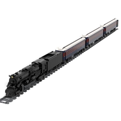 Engineerkiter Bausteine Zug Lokomotive, 3030 Teile Dampflokomotive Klemmbausteine, Lokomotive Set Bauspielzeug Geschenk für Erwachsene, Dampflok Entworfen von Gabriele von Engineerkiter