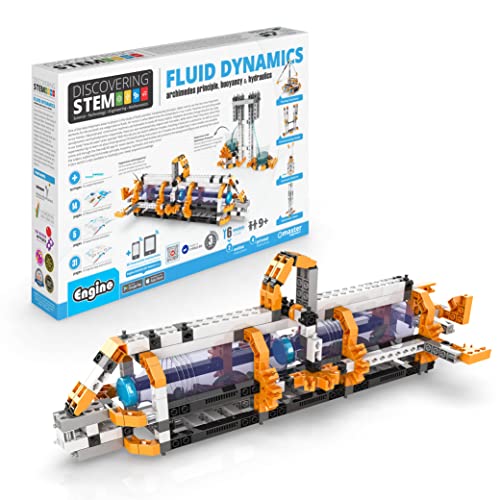 Engino STEM Toys, Fluid Dynamics, Bauspielzeug für Kinder ab 9 Jahren, Lernset, Geschenk für Jungen und Mädchen, lustige STEM-Projekte, Engineering Kit (6 Modelloptionen) von Engino