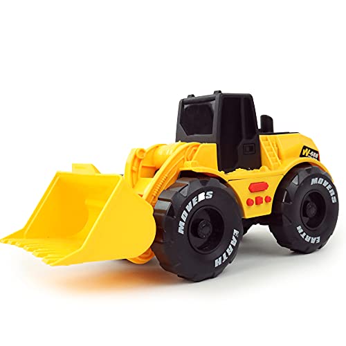 Engins de chantier Baumaschinen – Traktor mit Beleuchtung und Schalldämpfer, 021007, Gelb von MGM
