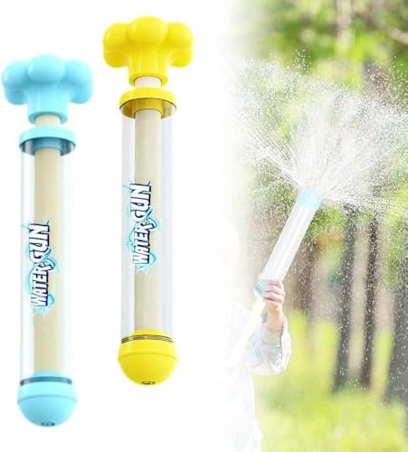 2025 Neu WassersprüHspielzeug, Feuerwerks Wasserpistole Spielzeug, Wasserspielzeug Kinder Outdoor, Romantische Feuerwerk Water Squirter, Outdoor Spielzeug zum Baden, Pool, Party (Blau+Gelb) von Enitmor