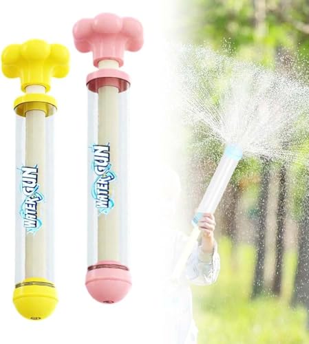 2025 Neu WassersprüHspielzeug, Feuerwerks Wasserpistole Spielzeug, Wasserspielzeug Kinder Outdoor, Romantische Feuerwerk Water Squirter, Outdoor Spielzeug zum Baden, Pool, Party (Gelb+Rosa) von Enitmor