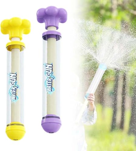 2025 Neu WassersprüHspielzeug, Feuerwerks Wasserpistole Spielzeug, Wasserspielzeug Kinder Outdoor, Romantische Feuerwerk Water Squirter, Outdoor Spielzeug zum Baden, Pool, Party (Gelb+Violett) von Enitmor