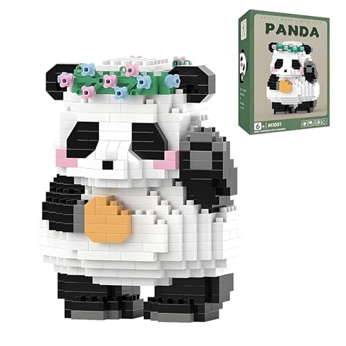 EnixwH Panda Bausteine Set 599 Stück Mini Klemmbausteine Panda Mini Bausteine Niedlich Bricks Tier Building Block Set Klemmbausteine Tiere Bauspielzeugsteine Konstruktionsspielzeug von EnixwH