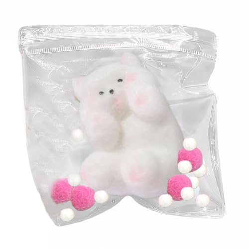 Dog Squishy Toy Hunde Anti Stress Spielzeug Sensorisches Fidget-Spielzeug für Hunde Taba Squishy Welpe Zum Stressabbau für Kinder und Erwachsene (Weißer) von Eniyou