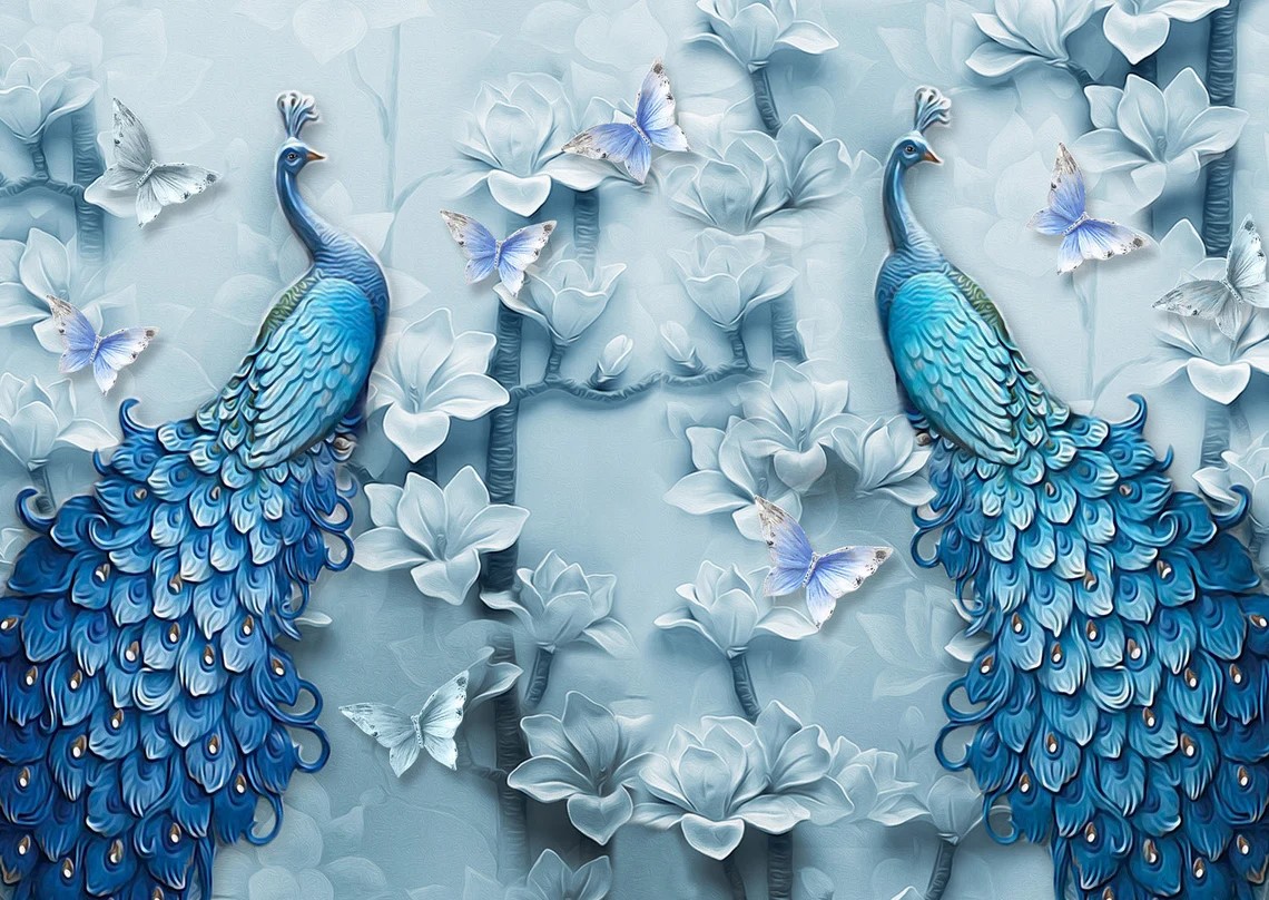 Enjoy Puzzle Blue Peacocks 1000 Teile Puzzle Enjoy-Puzzle-1623 von Enjoy Puzzle