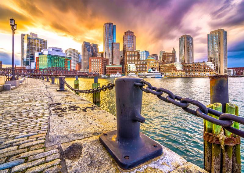 Enjoy Puzzle Boston Harbor at Dusk, USA 1000 Teile Puzzle Enjoy-Puzzle-2079 von Enjoy Puzzle