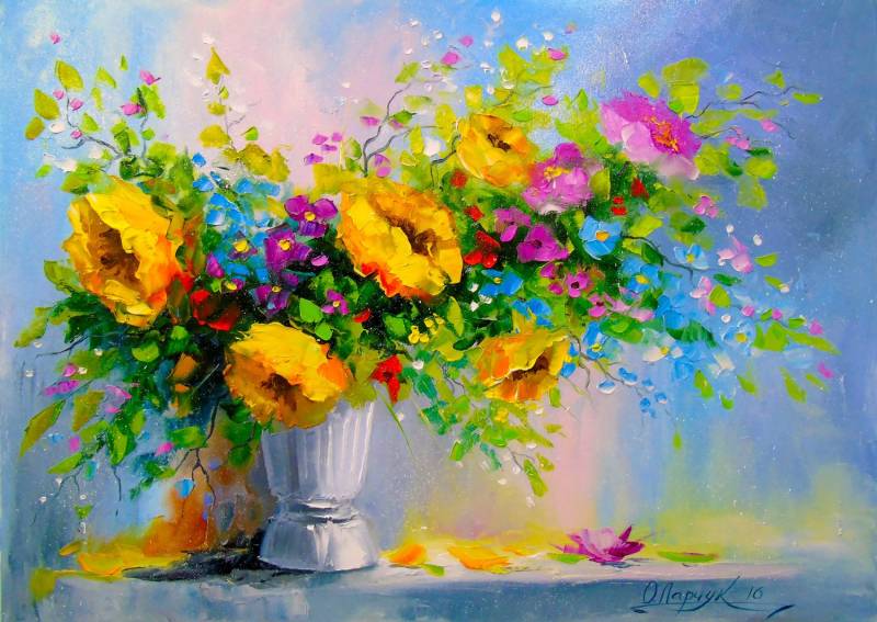 Enjoy Puzzle Bouquet with Yellow Flowers 1000 Teile Puzzle Enjoy-Puzzle-1699 von Enjoy Puzzle