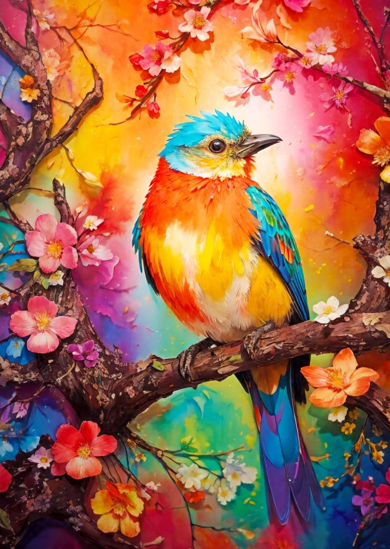 Enjoy Puzzle Bunter Vogel 1000 Teile Puzzle Enjoy-Puzzle-2147 von Enjoy Puzzle