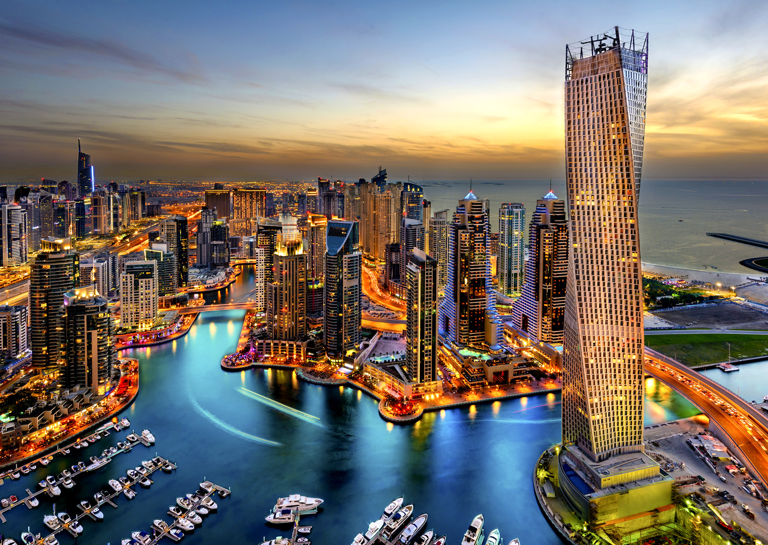 Enjoy Puzzle Dubai Marina at Night 1000 Teile Puzzle Enjoy-Puzzle-2072 von Enjoy Puzzle