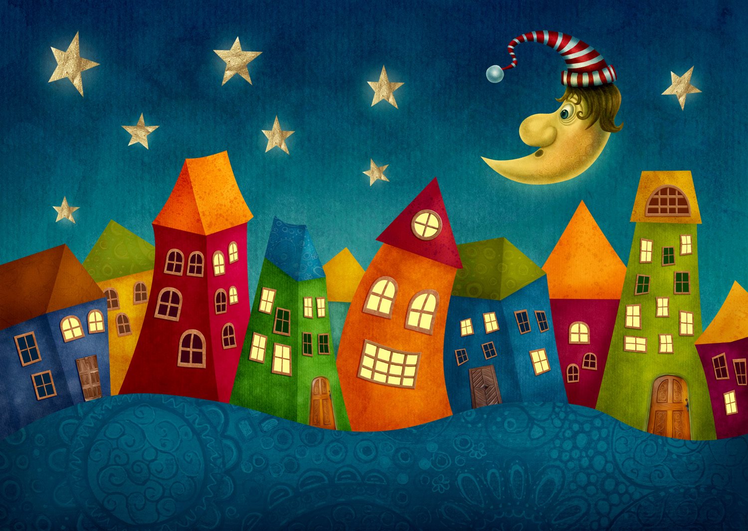 Enjoy Puzzle Fantasy Colorful Houses 1000 Teile Puzzle Enjoy-Puzzle-1952 von Enjoy Puzzle