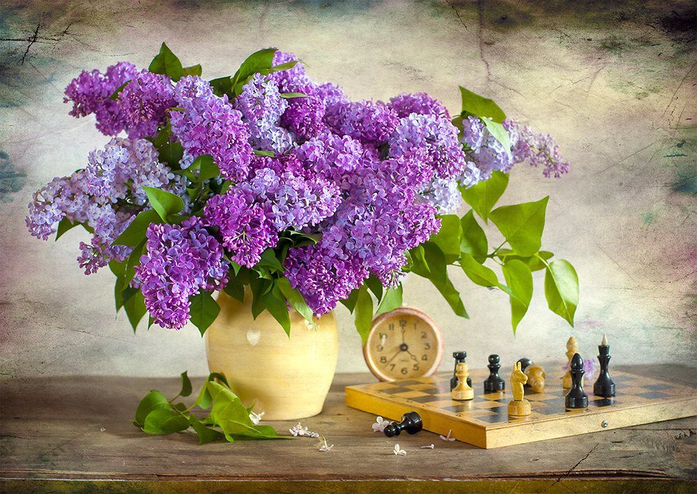 Enjoy Puzzle Flieder und Schach 1000 Teile Puzzle Enjoy-Puzzle-1338 Enjoy Puzzle Flieder und Schach 1000 Teile Puzzle Enjoy-Puzzle-1338 von Enjoy Puzzle