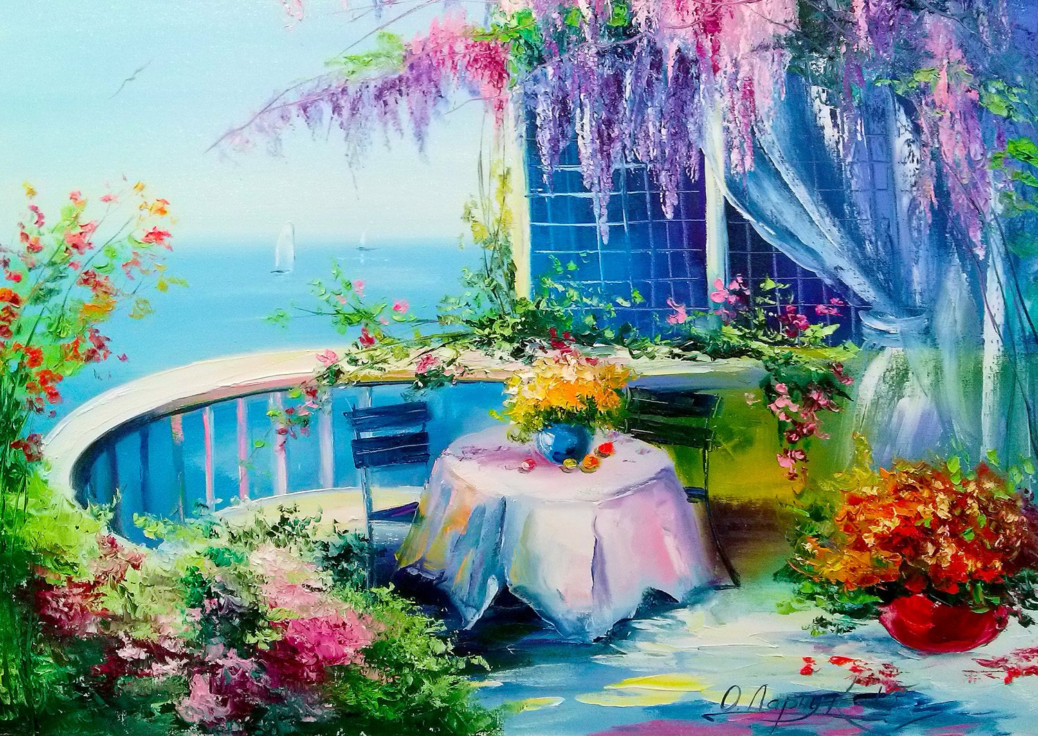 Enjoy Puzzle Flowering Balcony 1000 Teile Puzzle Enjoy-Puzzle-1708 Enjoy Puzzle Flowering Balcony 1000 Teile Puzzle Enjoy-Puzzle-1708 von Enjoy Puzzle
