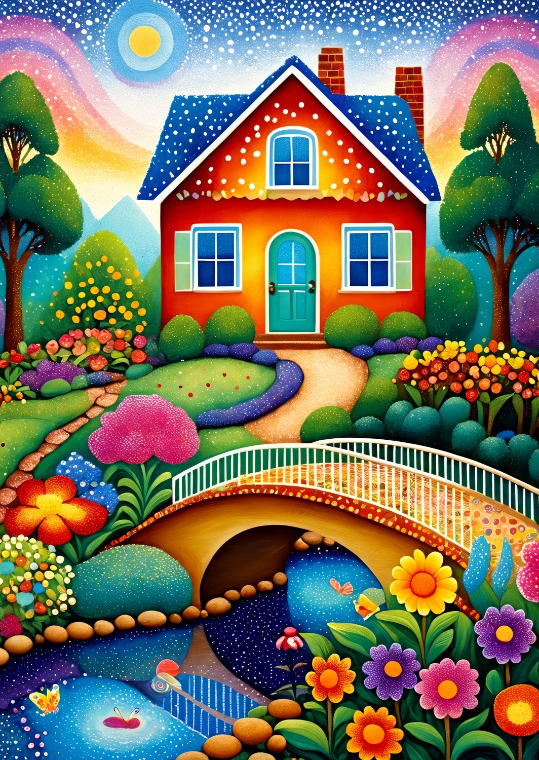 Enjoy Puzzle Haus der Farben 1000 Teile Puzzle Enjoy-Puzzle-2153 von Enjoy Puzzle