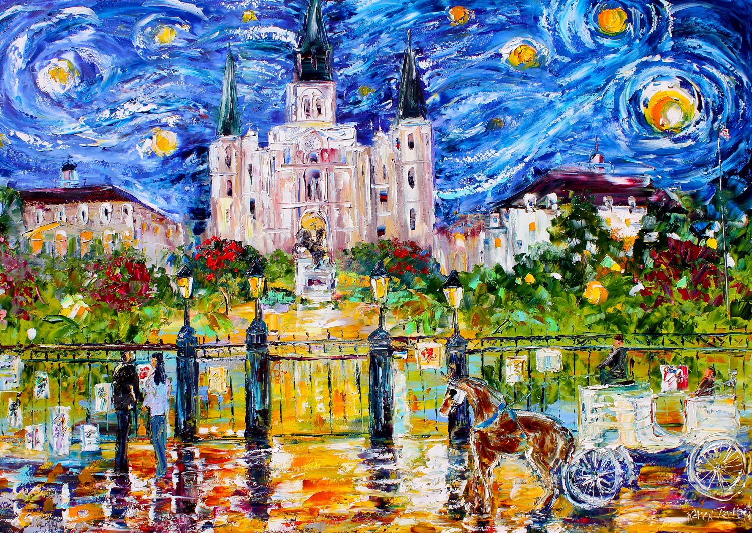 Enjoy Puzzle Jackson Square, New Orleans 1000 Teile Puzzle Enjoy-Puzzle-1455 von Enjoy Puzzle