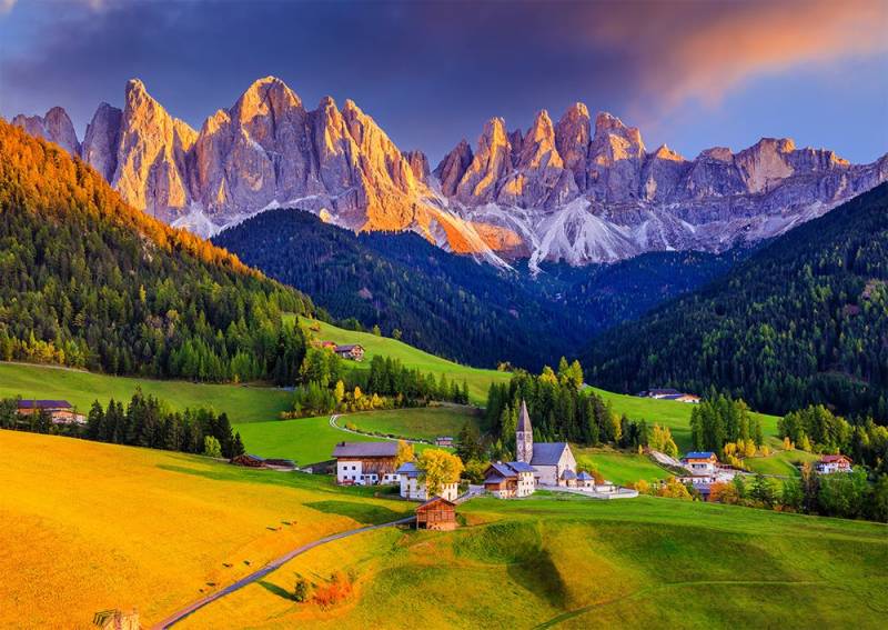 Enjoy Puzzle Kirche in den Dolomiten, Italien 1000 Teile Puzzle Enjoy-Puzzle-1320 von Enjoy Puzzle