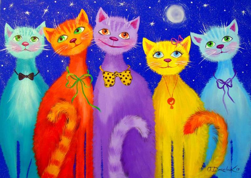 Enjoy Puzzle Lächelnde Katzen 1000 Teile Puzzle Enjoy-Puzzle-1738 von Enjoy Puzzle