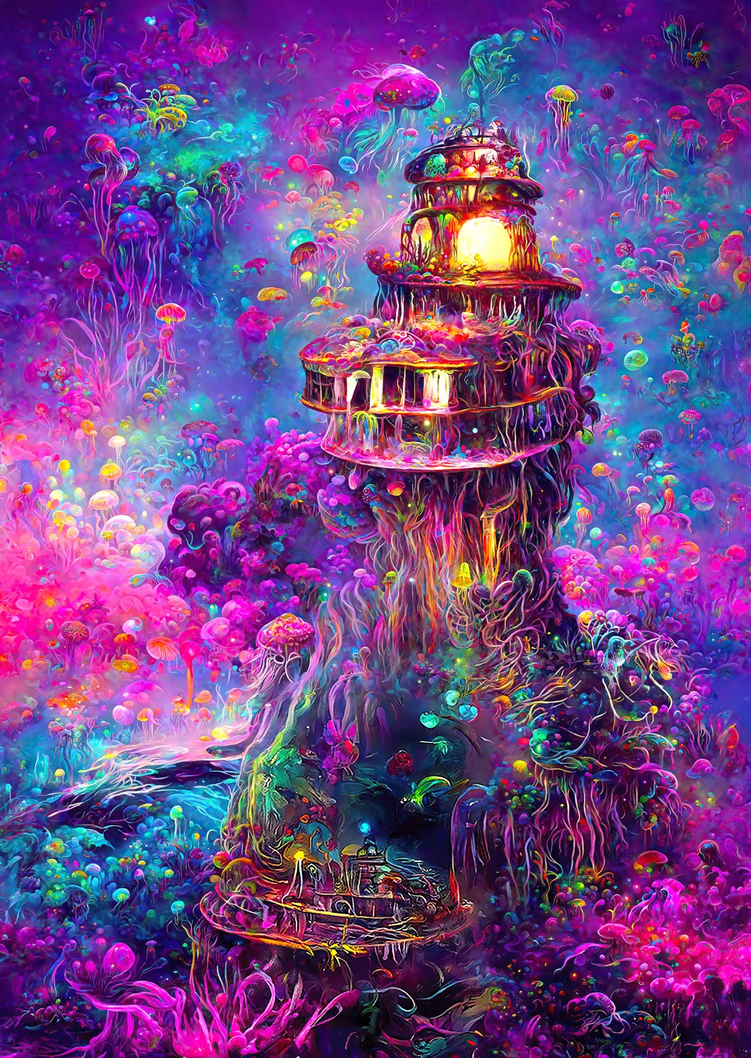 Enjoy Puzzle Leuchtturm unter Wasser 1000 Teile Puzzle Enjoy-Puzzle-2216 von Enjoy Puzzle
