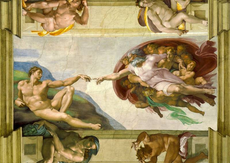 Enjoy Puzzle Michelangelo Buonarroti: The Creation of Adam 1000 Teile Puzzle Enjoy-Puzzle-1383 von Enjoy Puzzle