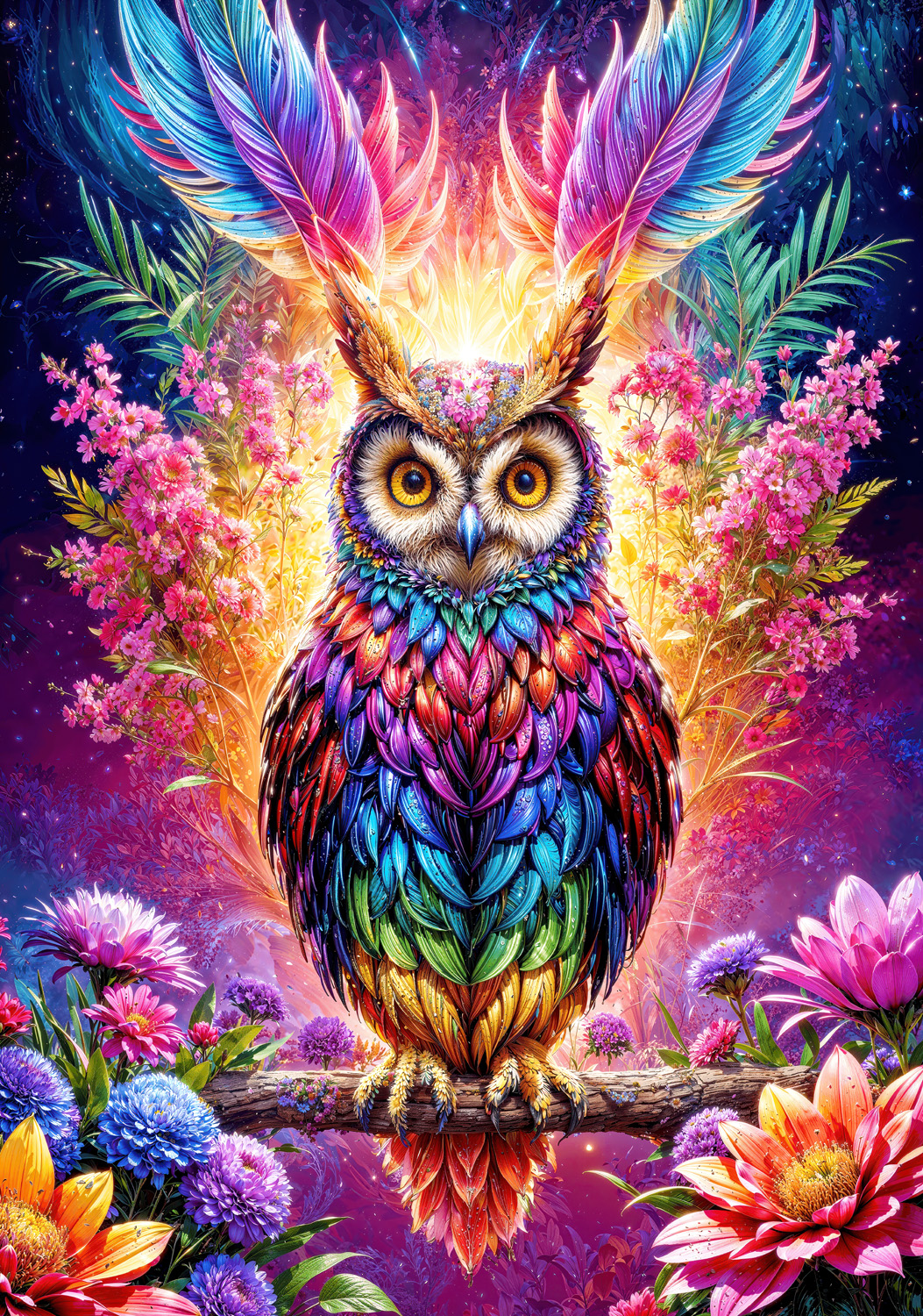 Enjoy Puzzle Neon Owl 3000 Teile Puzzle Enjoy-Puzzle-2234 von Enjoy Puzzle