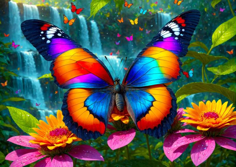 Enjoy Puzzle Schmetterling im Wald 1000 Teile Puzzle Enjoy-Puzzle-2135 von Enjoy Puzzle