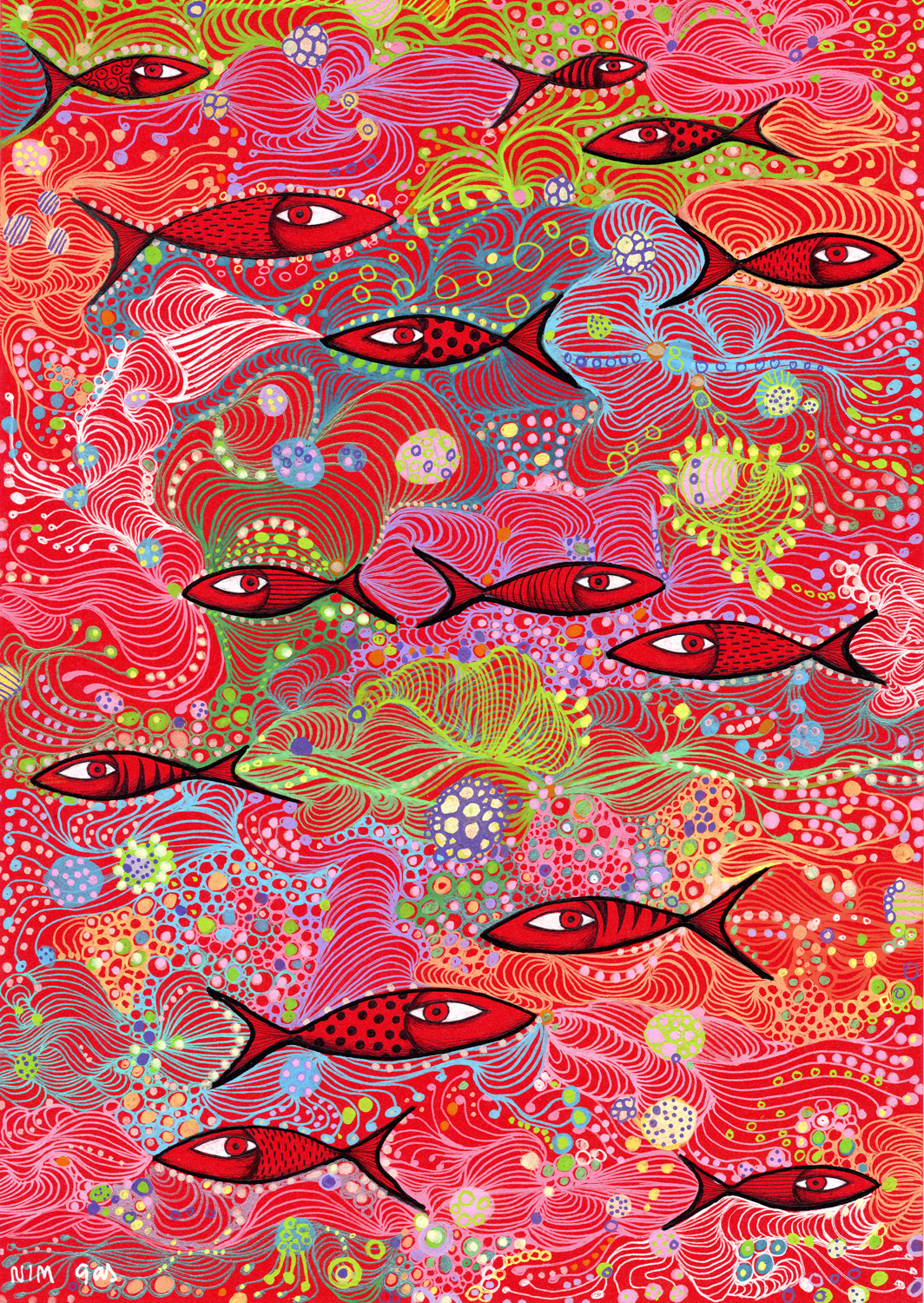 Enjoy Puzzle Tiefes Rot 1500 Teile Puzzle Enjoy-Puzzle-2240 von Enjoy Puzzle