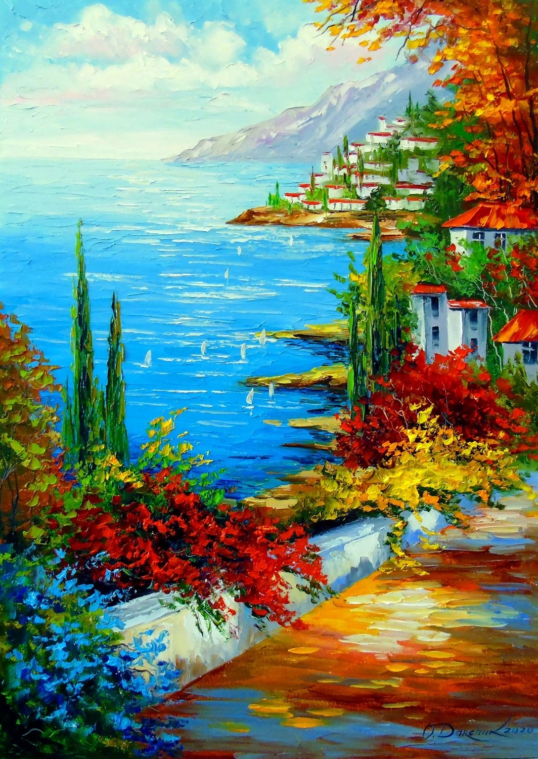 Enjoy Puzzle Town by the Sea 1000 Teile Puzzle Enjoy-Puzzle-1844 von Enjoy Puzzle
