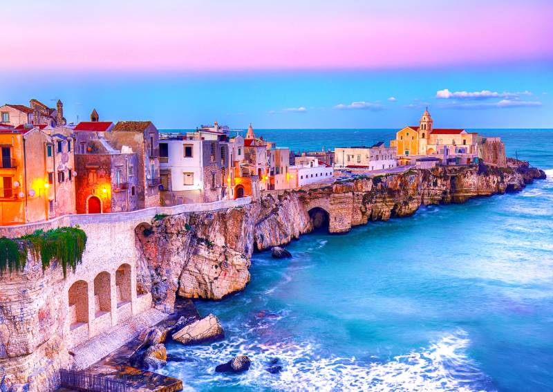 Enjoy Puzzle Vieste on the Rocks, Italy 1000 Teile Puzzle Enjoy-Puzzle-2086 von Enjoy Puzzle