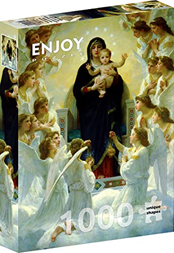 1000 Pieces Jigsaw Puzzle – Matte Finish, Soft Touch, Sturdy and Unique Pieces, Tight Fit, Vivid Colors, Missing Pieces Service – Virgin and Angels Bouguereau Famous Religious Painting by ENJOY Puzzle 1000 Pieces Jigsaw Puzzle – Matte Finish, Soft Touch, Sturdy and Unique Pieces, Tight Fit, Vivid Colors, Missing Pieces Service – Virgin and Angels Bouguereau Famous Religious Painting by ENJOY Puzzle von Enjoy puzzle
