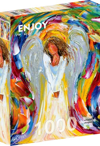 1000 Pieces Jigsaw Puzzle for Adults – Matte Finish, Soft Touch, Sturdy and Unique Pieces, Tight Fit, Vivid Colors, Missing Pieces Service – Colorful Painting of Blessed Guardian Angel by ENJOY Puzzle 1000 Pieces Jigsaw Puzzle for Adults – Matte Finish, Soft Touch, Sturdy and Unique Pieces, Tight Fit, Vivid Colors, Missing Pieces Service – Colorful Painting of Blessed Guardian Angel by ENJOY Puzzle von Enjoy puzzle