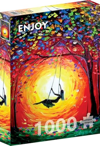 1000 Pieces Jigsaw Puzzle for Adults – Matte Finish, Soft Touch, Sturdy and Unique Pieces, Tight Fit, Vivid Colors, Missing Pieces Service – Girl Swinging in Childhood Summer Garden – by ENJOY Puzzle 1000 Pieces Jigsaw Puzzle for Adults – Matte Finish, Soft Touch, Sturdy and Unique Pieces, Tight Fit, Vivid Colors, Missing Pieces Service – Girl Swinging in Childhood Summer Garden – by ENJOY Puzzle von Enjoy puzzle