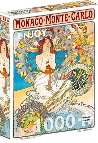ENJOY-1560 - Monaco Monte Carlo, Alphonse Mucha, Puzzle, 1000 Teile von Enjoy puzzle