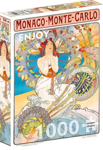 ENJOY-1560 - Monaco Monte Carlo, Alphonse Mucha, Puzzle, 1000 Teile von Enjoy puzzle