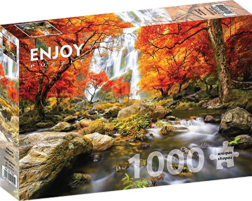 ENJOY-1245 - Wasserfall im Herbst, Puzzle, 1000 Teile von Enjoy puzzle