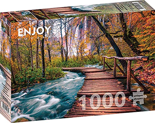 ENJOY-1089 - Waldbach in Plitvice, Kroatien, Puzzle, 1000 Teile von Enjoy puzzle