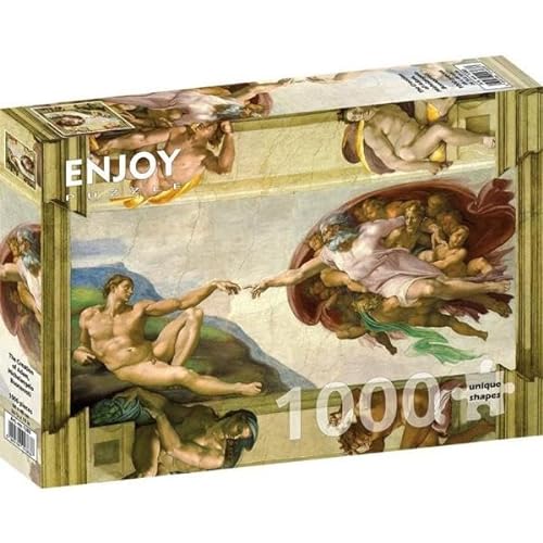 ENJOY-1383 - Michelangelo Buonarroti: Die Erschaffung Adams, Puzzle, 1000 Teile von Enjoy puzzle