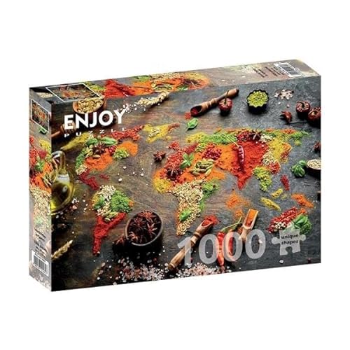 ENJOY-1461 - World Map in Spices, Puzzle, 1000 Teile von Enjoy puzzle