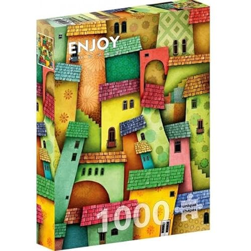 ENJOY-1629 - Fröhliche Häuser, Puzzle, 1000 Teile von Enjoy puzzle