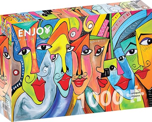 1000 Pieces Jigsaw Puzzle for Adults – Matte Finish, Soft Touch, Sturdy and Unique Pieces, Tight Fit, Vivid Colors, Missing Pieces Service – Funny People Portraits and Faces of Life – by ENJOY Puzzle 1000 Pieces Jigsaw Puzzle for Adults – Matte Finish, Soft Touch, Sturdy and Unique Pieces, Tight Fit, Vivid Colors, Missing Pieces Service – Funny People Portraits and Faces of Life – by ENJOY Puzzle von Enjoy puzzle