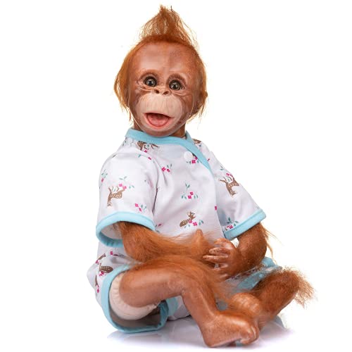 Enjoy with Love AFFE 45CM Reborn Baby Orang-Utans Niedliche Puppe Handgemachte Detaillierte Malerei Frühchen Größe Sammlerstück Kunstpuppe Enjoy with Love AFFE 45CM Reborn Baby Orang-Utans Niedliche Puppe Handgemachte Detaillierte Malerei Frühchen Größe Sammlerstück Kunstpuppe von Enjoy with Love