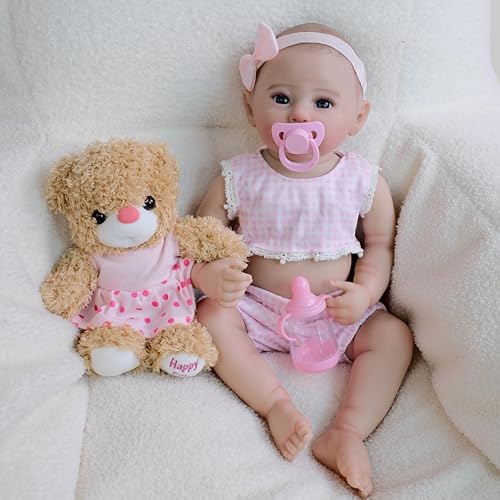 Enjoy with Love Neue 18 Zoll Vollkörper Raven Reborn Babypuppe lebhafte Kuschelpuppe Hochwertige Handfarbe Sammlerkunstpuppe Enjoy with Love Neue 18 Zoll Vollkörper Raven Reborn Babypuppe lebhafte Kuschelpuppe Hochwertige Handfarbe Sammlerkunstpuppe von Enjoy with Love