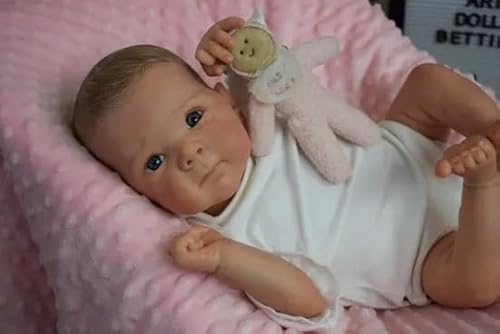 Enjoy with Love Neue 18inch Reborn Kleinkind Weiche Körper Puppe Bettie Neugeborene Puppe Hand-detaillierte Farbe mit 3D-Look Sichtbare Venen von Enjoy with Love
