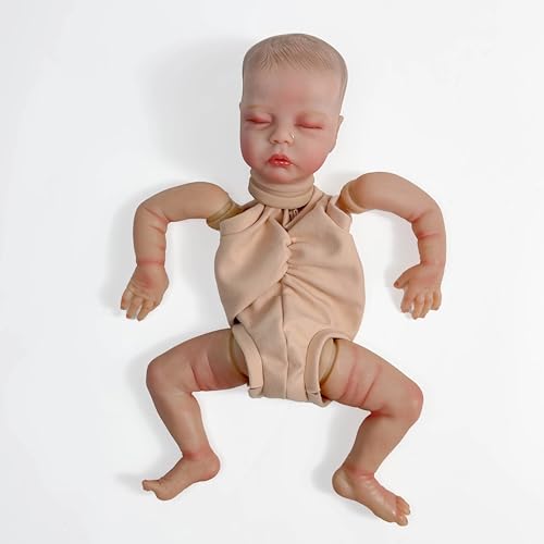 Enjoy with Love Neue 18inches bereits gemalt Schlafende Bebe Deliah Puppe Kits Reborn Puppe Unassembly DIY Reborn Puppe Kit Geschenk für Kinder von Enjoy with Love